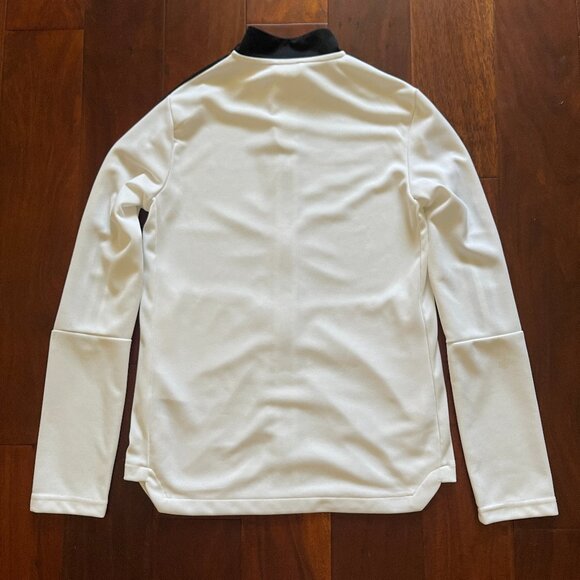 Adidas White 3 stripes full zip Jacket S - Picture 5 of 11